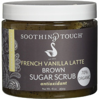 Soothing Touch, French Vanilla Latte Organic Brown Sugar Scrub, 16 oz