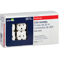 OUTLET DPLX 20A WHT (Pack of 1)