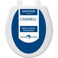 TOILET SEAT RND PLST WH (Pack of 1)