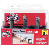 ROUTER BIT TRIM SET 3PC (Pack of 1)