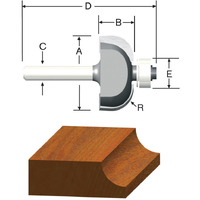 ROUTER BIT 1/2R COVE (Pack of 1)