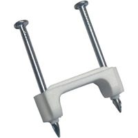 CABLE STPL WHT 1/2"" (Pack of 5)