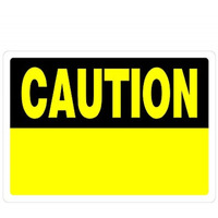5028926 SIGN CAUTION 10X14"" Hillman English Yellow Caution Sign 10 in. H X 14 in. W (Pack of 6)