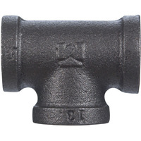 TEE 1-1/2" BLACK (Pack of 1)