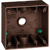 OUTLET BOX 2G BRNZ (Pack of 1)