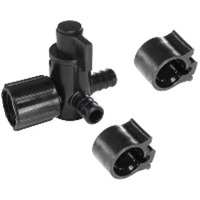 VALVE 3WY 1/2"F W/CLAMP (Pack of 1)