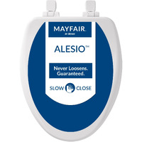 TOILET SEAT ELONG WD WHT (Pack of 1)