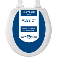 TOILET SEAT ROUND WD WHT (Pack of 1)