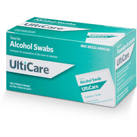 UltiCare Multi-Purpose Sterile and Antiseptic 2-Ply Alcohol Swabs: Ultra Thick and Soft, Individually Foil Wrapped, Saturated with 70% Isopropyl Alcohol, 100 Count