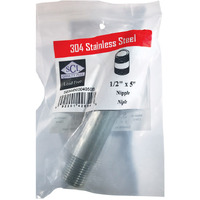 NIPPLE SS 1/2" X 5" (Pack of 1)