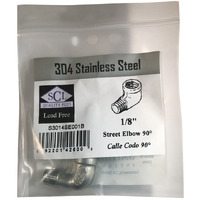 STREET ELBOW 90 1/8"SS (Pack of 1)