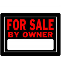 5028429 FOR SALE SIGN OWN 10X14"" Hillman English Black For Sale Sign 10 in. H X 14 in. W (Pack of 6)