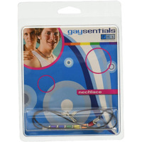 Gaysentials Rainbow Aluminum Tube Necklace 18 inches(D0102H5G0UG.)