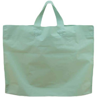 Green - 50 Pieces Plastic Shopping Bags Gift Bag Clear Boutique Bags Carry bag