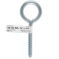 BOLT EYE LAG 3/8""X4-1/2"" (Pack of 10)