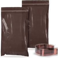 Pack of 100 Amber Zipper Bags 8 x 14 Seal Top Plastic Bags 8x14 Thickness 3 Mil Resealable Packing Bags for Storing Transporting UV Safety Bags for Electronics Lab Specimens Wholesale Price(D0102HIXS6g)