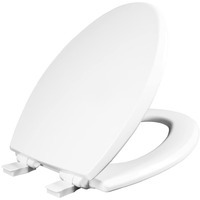 TOILET SEAT ELNG WOOD WH (Pack of 1)