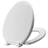 Miseno Universal Slow Close Elongated Toilet Seat and Lid - Bright White