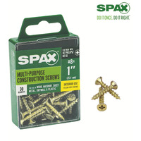 SCRW SPAX FH 8X1YLW BX30 (Pack of 1)