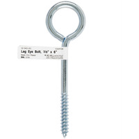 BOLT EYE LAG 3/8""X6"" (Pack of 10)