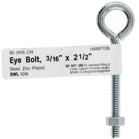 BOLT EYE W/NUT3/16""X2.5"" (Pack of 10)