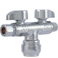 DUAL S/O VLV 1/2X3/8X1/4"" (Pack of 1)