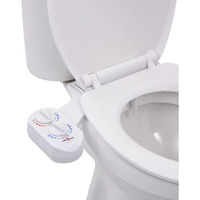 vidaXL Bidet Toilet Seat Attachment Hot Cold Water Single Nozzle