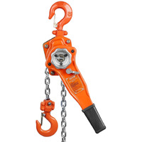 VEVOR Manual Lever Chain Hoist, 3/4 Ton 1650 lbs Capacity 10 FT Come Along, G80 Galvanized Carbon Steel with Weston Double-Pawl Brake, Auto Chain Leading & 360 Rotation Hook, for Garage Factory Dock