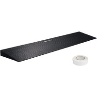 VEVOR Rise Cuttable Threshold Ramp for Sweeping Robot, 35.4" Wide Natural Rubber Wheelchair Ramp, Non-Slip Solid Rubber Ramp with Double-Sided Tape for Doorways, Driveways, Bathroom, Smooth Tile