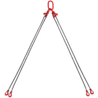 VEVOR 1/4" x 5' Chain Sling 4 Legs G80 Lifting Chain with Grab Hooks 6600 lbs