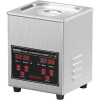 VEVOR Professional Jewelry Cleaning Machine, 1.3L Jewelry Cleaner Ultrasonic Machine with Basket and Heater & Timer, Digital Ultrasonic Cleaner for Cleaning Denture Dental Oral Irrigator Parts
