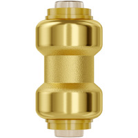 VEVOR Pipe Fittings 1/2" 12PCS Brass Straight-Through Push-Fit for Air System