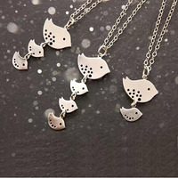 Happy Bird Day Necklace in Sterling Silver(D0102HEYS1A.)