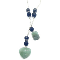 crystal Heart Dangle Necklace EMF 5g Protection chakra Healing(D0102H7LTD2)