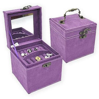 Soft Velour - Personal Jewel Box in Luscious colors with Ornate Hardware(D0102HE6NWg)