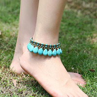 Zuni Anklets In Turquoise(D0102HPINMW)