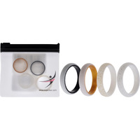 Silicone Wedding 2Layer Ring Set - Bride by ROQ for Women - 4 x 9 mm Ring