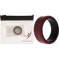 Silicone Wedding 2Layer Beveled 8mm Ring - Bordeaux by ROQ for Men - 7 mm Ring