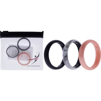 Silicone Wedding BR Solid Ring Set - Marble by ROQ for Women - 3 x 11 mm Ring