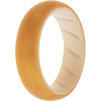 Silicone Wedding BR Solid Ring - White-Gold by ROQ for Women - 5 mm Ring