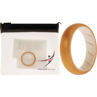 Silicone Wedding BR Solid Ring - White-Gold by ROQ for Women - 6 mm Ring
