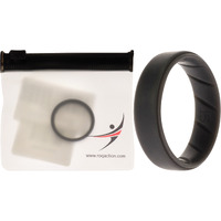 Silicone Wedding BR Step Ring Set - Basic-Grey by ROQ for Men - 15 mm Ring