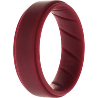 Silicone Wedding BR Step Ring Set - Basic-Bordo by ROQ for Men - 11 mm Ring