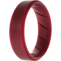 Silicone Wedding BR Step Ring Set - Basic-Bordo by ROQ for Men - 16 mm Ring