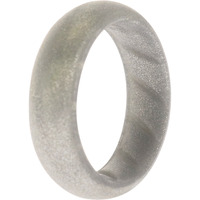 Silicone Wedding BR Solid Ring - Basic-Silver by ROQ for Women - 4 mm Ring