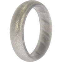 Silicone Wedding BR Solid Ring - Basic-Silver by ROQ for Women - 8 mm Ring