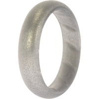 Silicone Wedding BR Solid Ring - Basic-Silver by ROQ for Women - 10 mm Ring