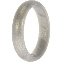 Silicone Wedding BR Solid Ring - Basic-Silver by ROQ for Women - 11 mm Ring