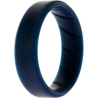 Silicone Wedding BR Step Ring - Basic-Blue by ROQ for Men - 15 mm Ring