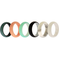 Silicone Wedding BR Solid Ring Set - Aque by ROQ for Women - 6 x 5 mm Ring